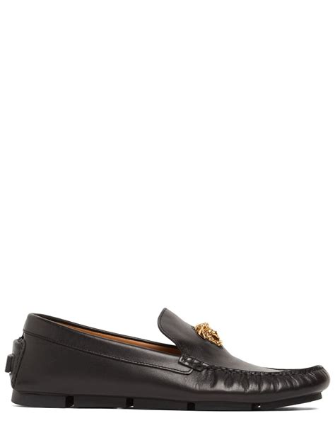 versace loafers black|More.